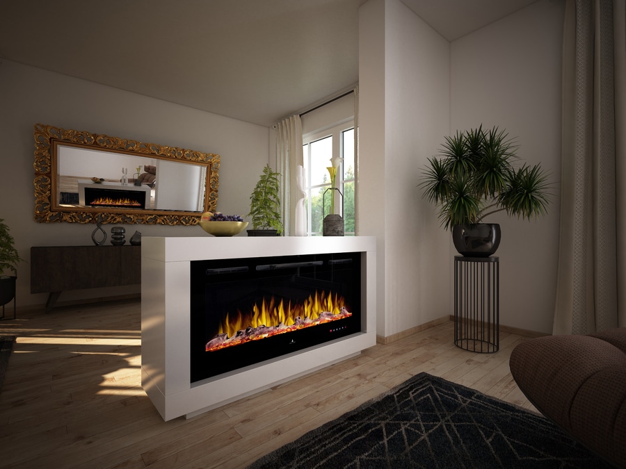 Noble Flame Nevada Design Room Divider With Double Sided Electric Fire Rhonstrasse 5 Eiterfeld Germany Muenkel Design