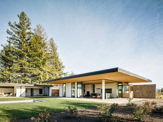 GREENERY & SCENIC VIEWS ABOUND IN JORGENSON DESIGN’S NAPA VALLEY HOUSE