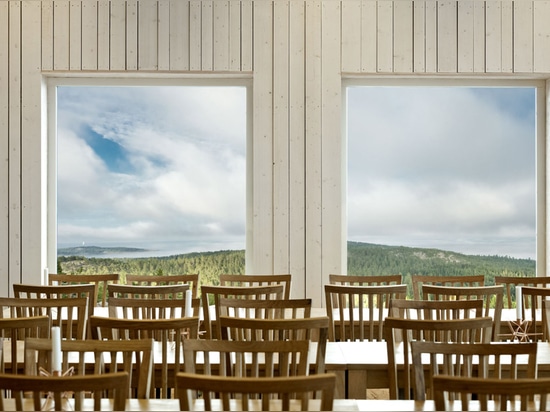 Sweco Architects builds timber-framed restaurant at Sweden's Hemsö Fortress