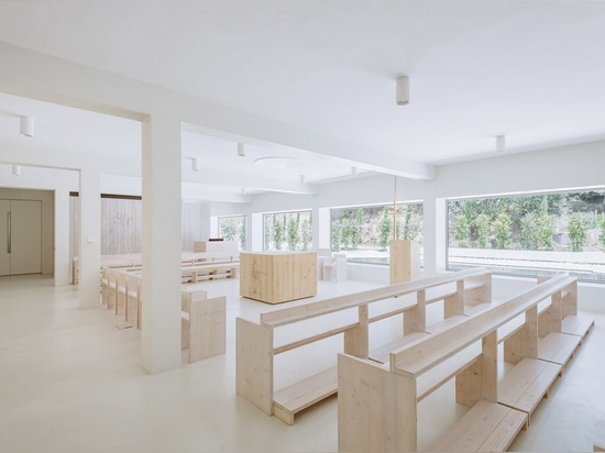 Site Specific Arquitectura converts Portuguese warehouse into monastery chapel