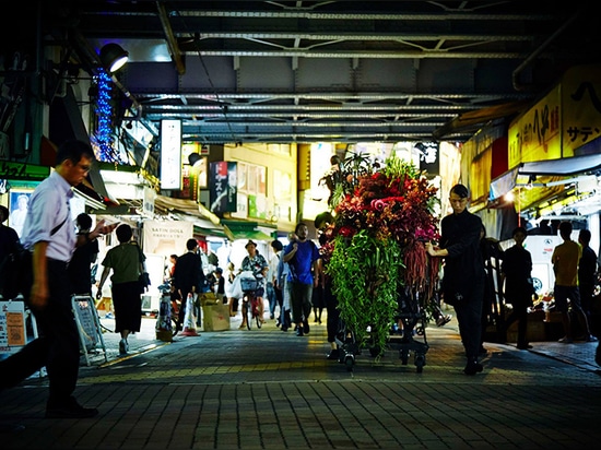 the stall appears at night seemingly without origin or reason