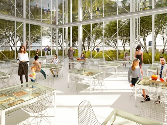 This new elevated public space will look over the city and comprise a sculpture garden, restaurant and exhibition space Read more at http://www.wallpaper.com/architecture/mvrdv-reveal-extension-pla...