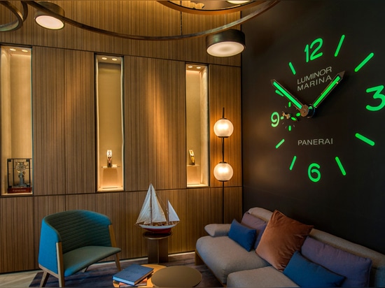 Patricia Urquiola's Miami store design for Panerai references watch mechanisms