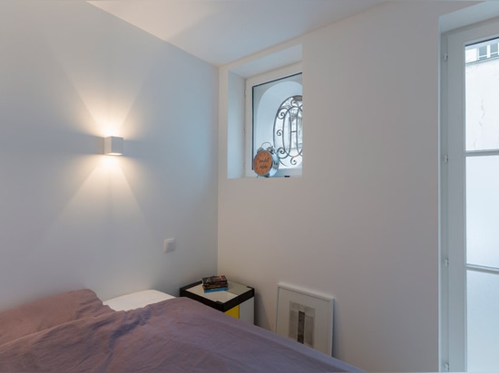 Studio apartment in Paris by Anne Rolland Architecte has a hidden converted slurry