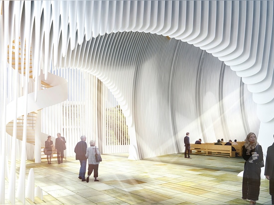 The interior will be formed by numerous metal slices, affording a truly contemporary iteration of traditional vaulting   Read more at http://www.wallpaper.com/architecture/rsaa-reveals-future-of-re...