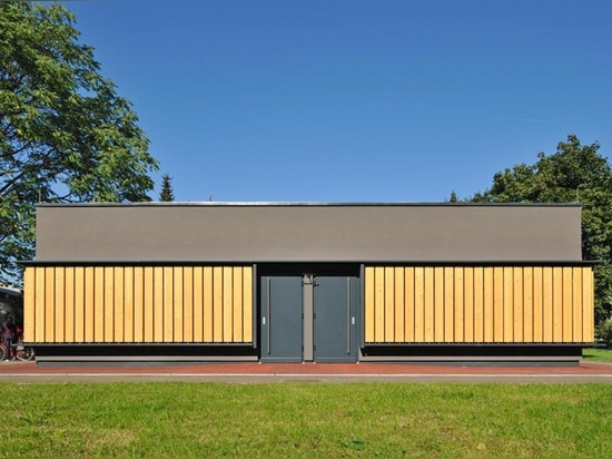 A colorful interactive facade was designed for this kindergarten