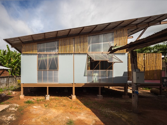 the local school sited in a rural location in northern thailand