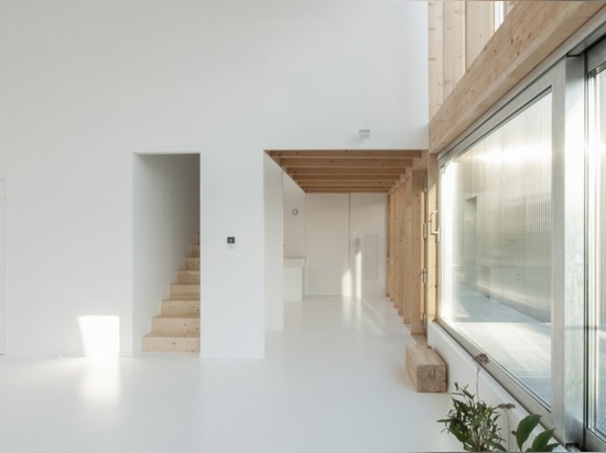 Old French barn is converted into modern apartments for the elderly