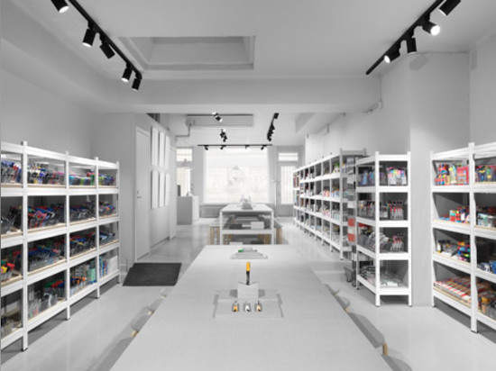 Form Us With Love uses monochrome palette for Pen Store interior