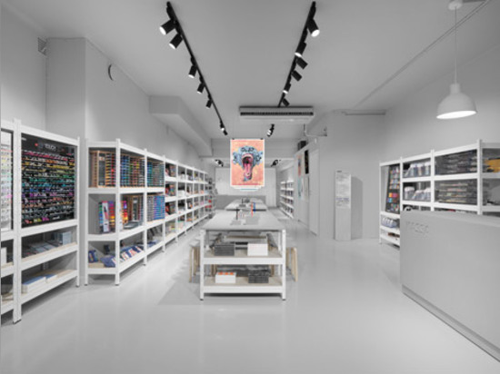 Form Us With Love uses monochrome palette for Pen Store interior