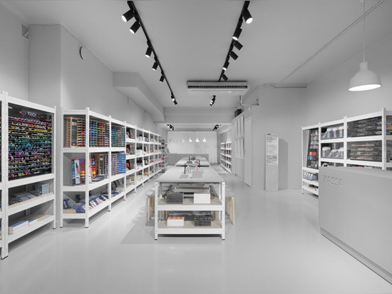 Form Us With Love uses monochrome palette for Pen Store interior