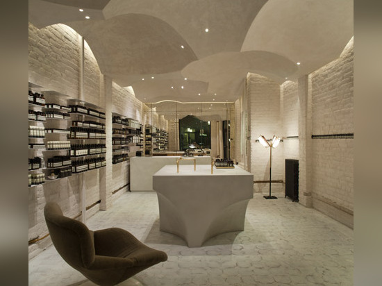 Snohetta references religious architecture for Aesop's 100th store