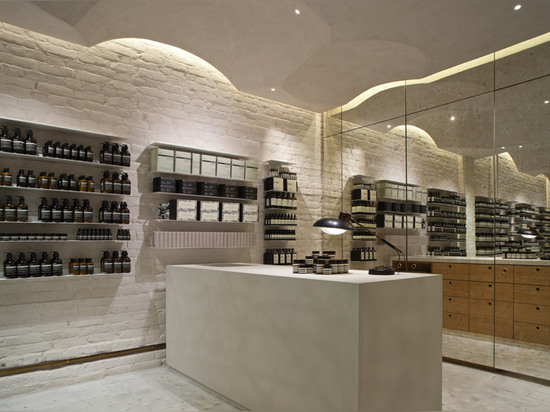 Snohetta references religious architecture for Aesop's 100th store