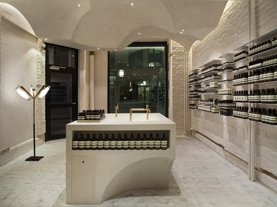 Snohetta references religious architecture for Aesop's 100th store