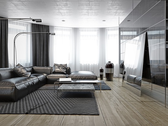 4 Masculine Apartments with Super Comfy Sofas and Sleek Color Palettes