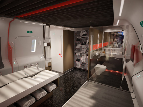 Athlete's Plane by Teague and Nike would be a "training room in the sky"