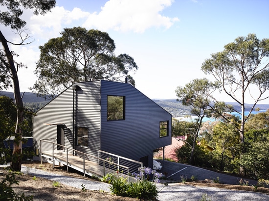 Lorne Hill House is a retirement residence built among trees on Australia's coastline