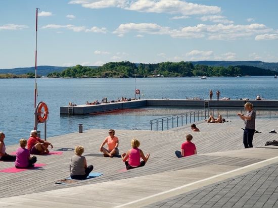 Kebony sea pool for city swimmers