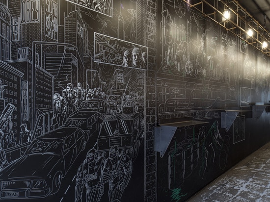 Louise Nettleton converts Sydney driveway into a comic-themed cafe