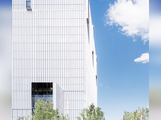 Thomas Phifer's United States Courthouse is covered in vertical sun shades