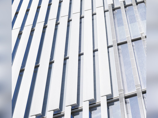 Thomas Phifer's United States Courthouse is covered in vertical sun shades