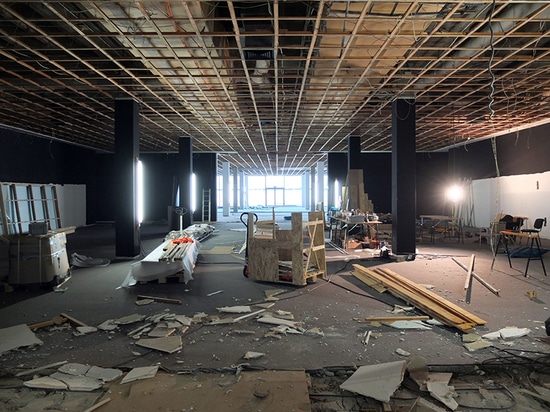 david chipperfield's neue nationalgalerie refurbishment well underway in berlin