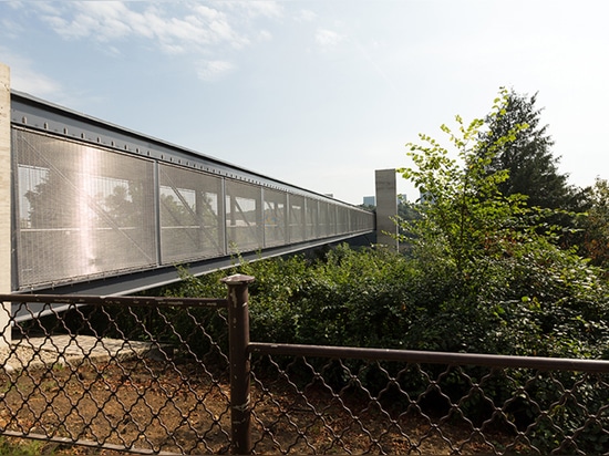 Bridge cladding with HAVER Architectural Mesh