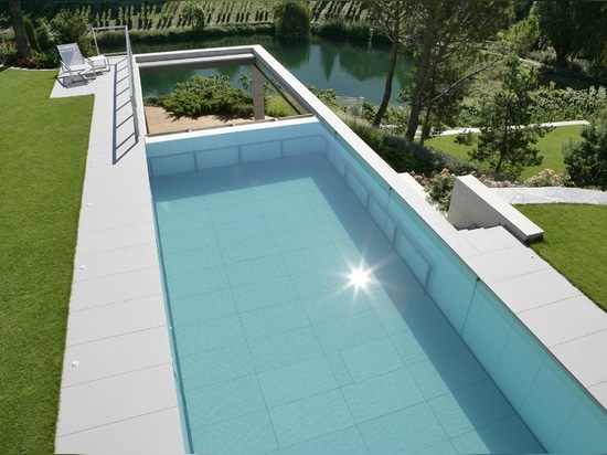 Invisible swimming pool