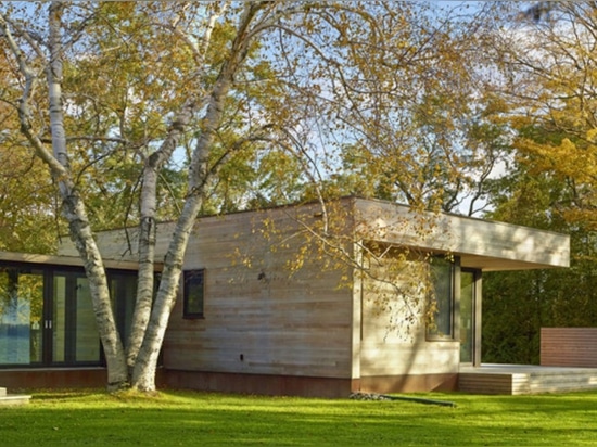 Prefabricated lakeside cabin is a beautiful exercise in restraint