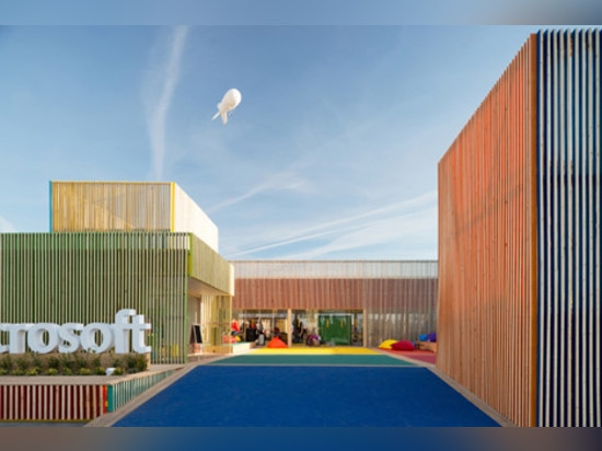 Microsoft Technology Pavilion takes its cues from the Windows 8 interface