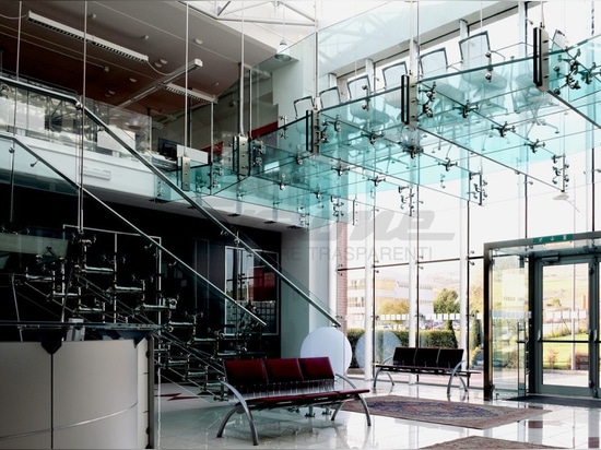 All-glass mezzanine