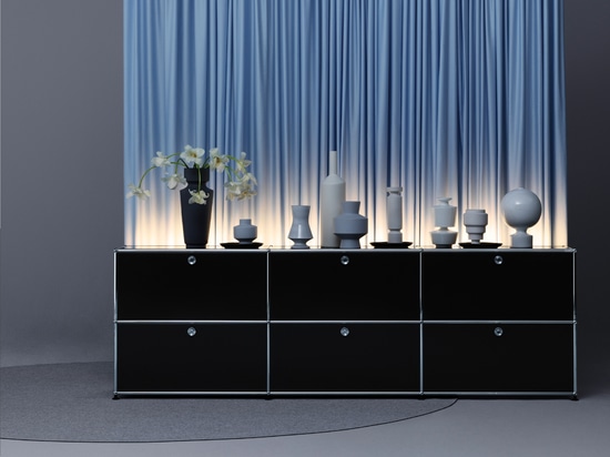 USM Haller E sideboard black