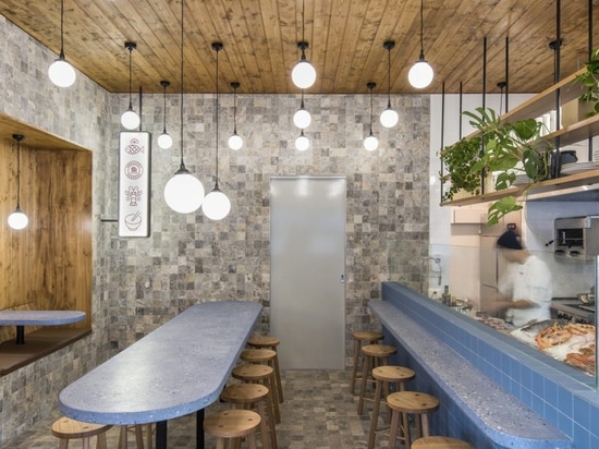 sans arc studio designs an off-beat fish and chip bar with a japanese twist