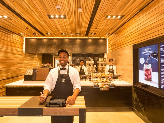 Starbucks Opens Its First Express Format Store On Wall Street