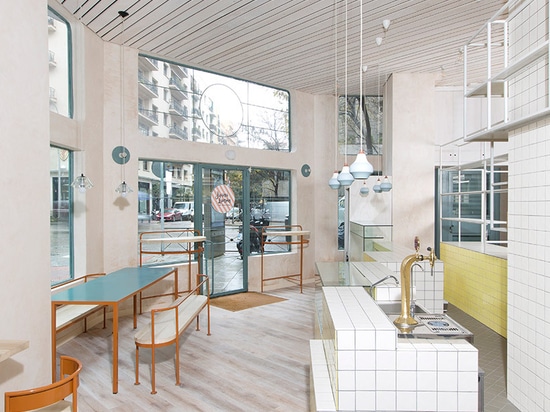 lucas y hernández-gil covers madrid bakery in hand-painted tiles