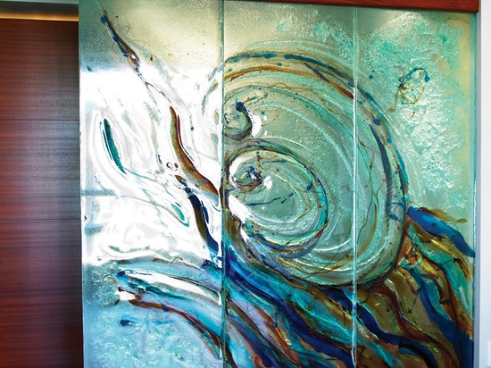 Art mural glass