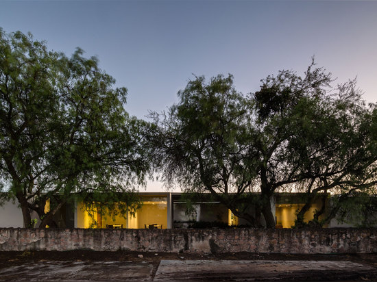 In the centre of the five hectare scheme lies the modern concrete office building, housing 25 management staff that oversee production