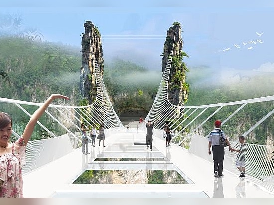 World's tallest and longest glass bridge announced for China's Zhangjiajie Grand Canyon