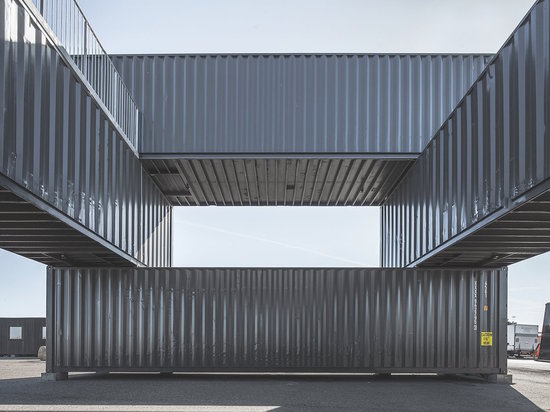 Portable, low-energy shipping container office pops up in Copenhagen