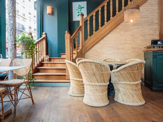 "Makio" Parquet in the restaurant "LES RESISTANTS"