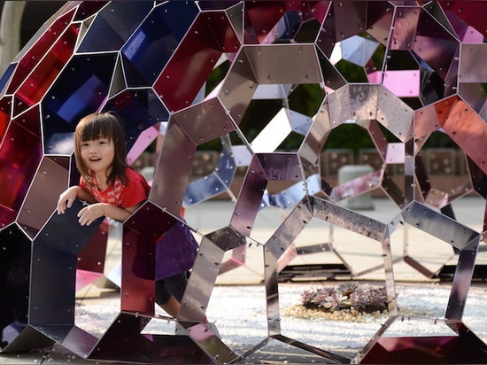 Interactive Kaleidome activates a public park in Hong Kong