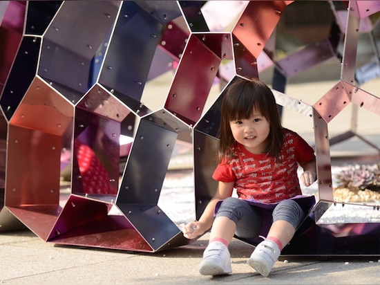 Interactive Kaleidome activates a public park in Hong Kong