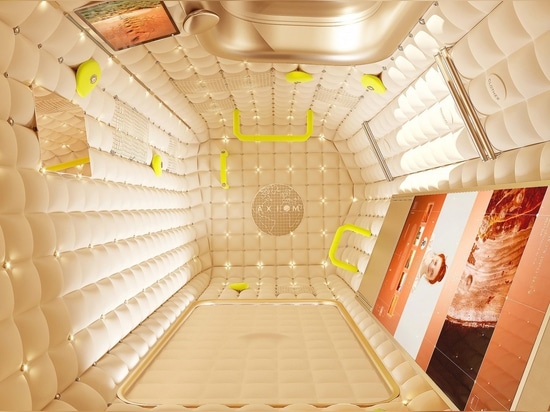 Philippe Starck designs "foetal" interiors for Axiom's commercial space station