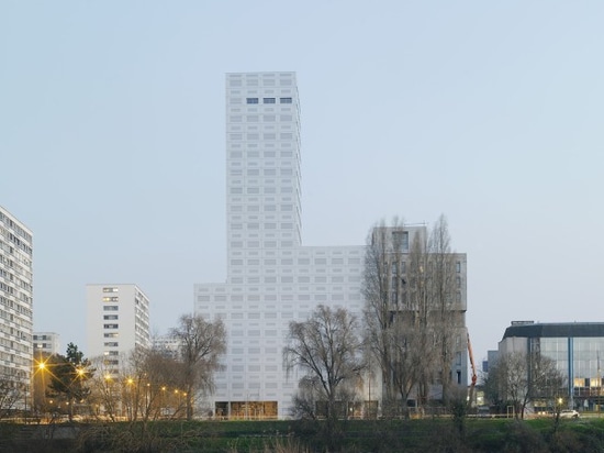 Nantes. Lan completes 360° View, a diaphanous 18-storey tower