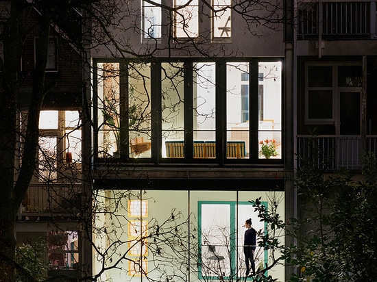 shift converts 1900's townhouse into double-height flats in rotterdam