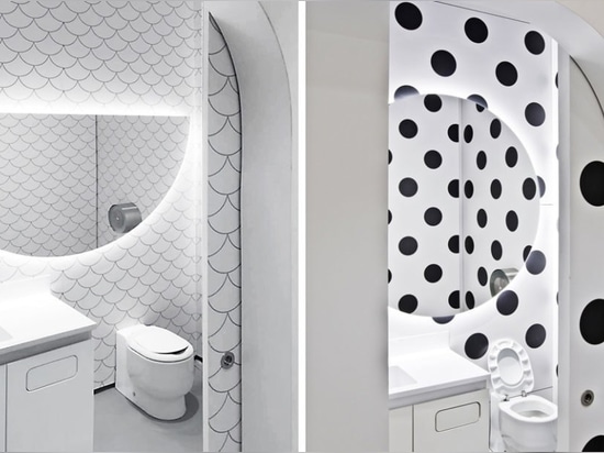 These bold, eco-friendly bathrooms reduce water usage by 80%