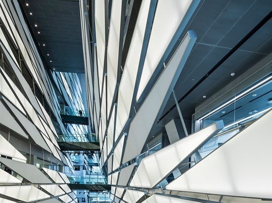 Morphosis weaves textile research facility facade from reinforced fibre