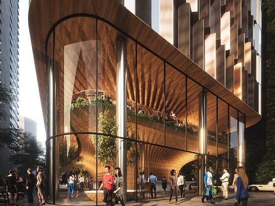 Woods bagot's proposal for auckland tower draws from local flora and fauna