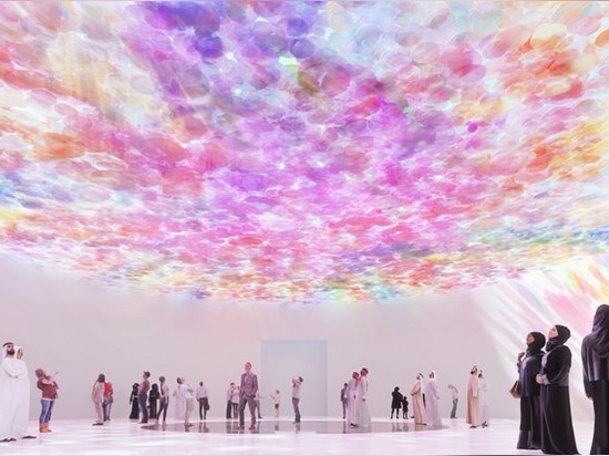 paul cocksedge designs 'impossible' living watercolor pavilion for expo 2020 dubai