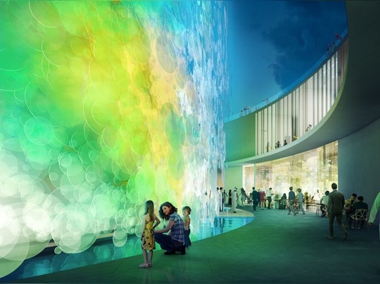 paul cocksedge designs 'impossible' living watercolor pavilion for expo 2020 dubai